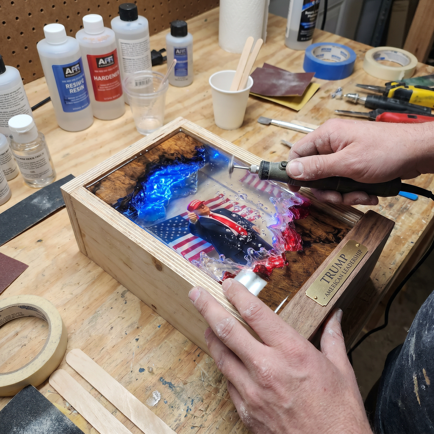 Trump Resin Lamp ©